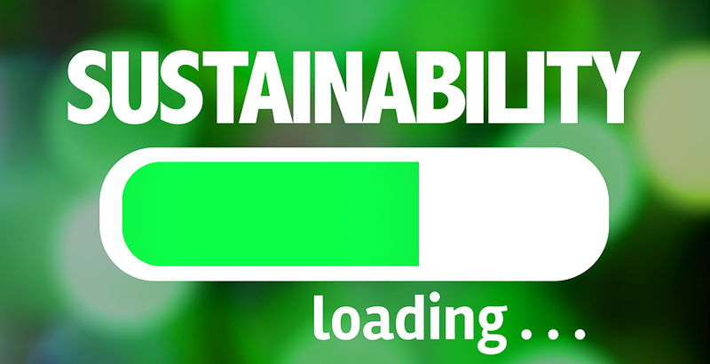 sustainability with battery logo loading