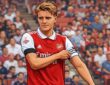 odegaard arsenal captain putting on armband