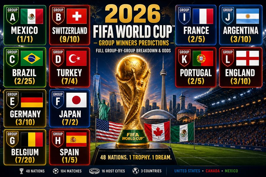 2026 World Cup Group Winners Predictions: Full Group-by-Group Breakdown ...