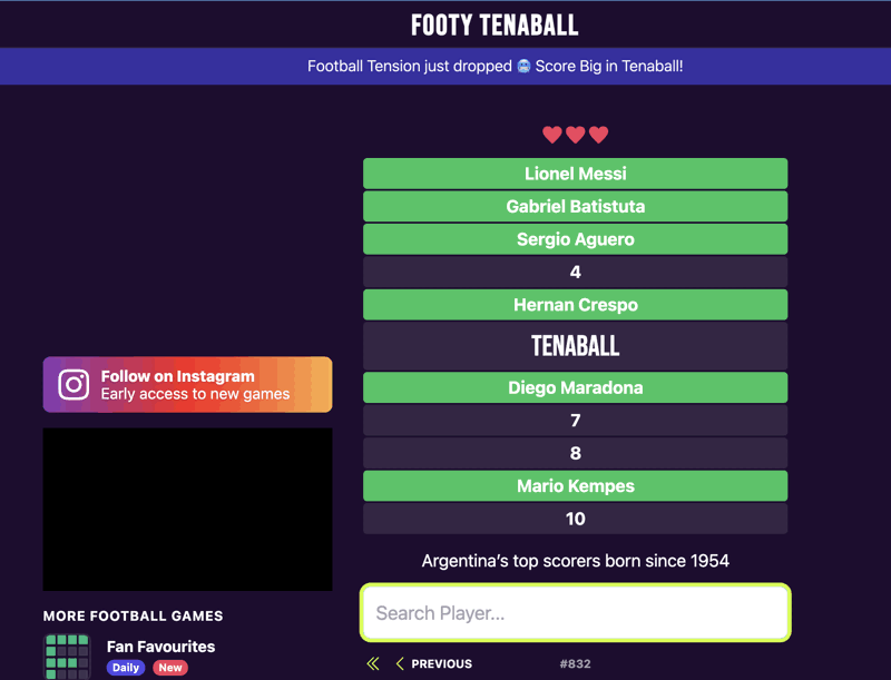 football tenable