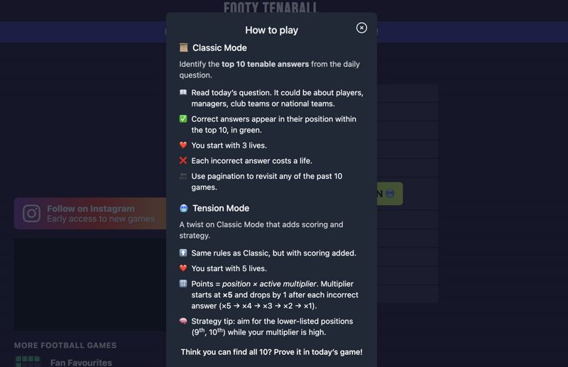 football tenable