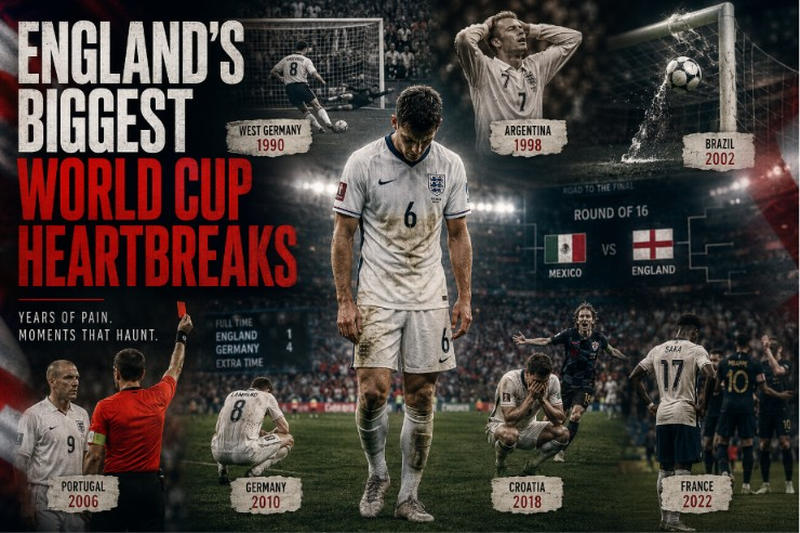 Englands Biggest World Cup Heartbreaks
